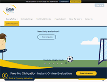 Tablet Screenshot of guildproperty.co.uk
